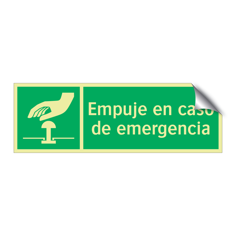 Empuje en caso de emergencia