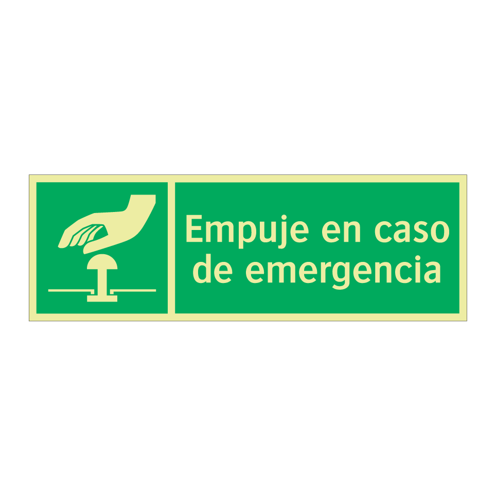 Empuje en caso de emergencia
