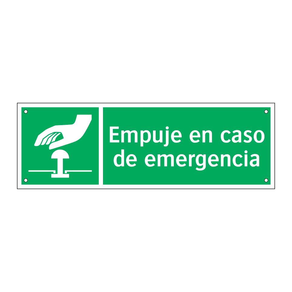 Empuje en caso de emergencia
