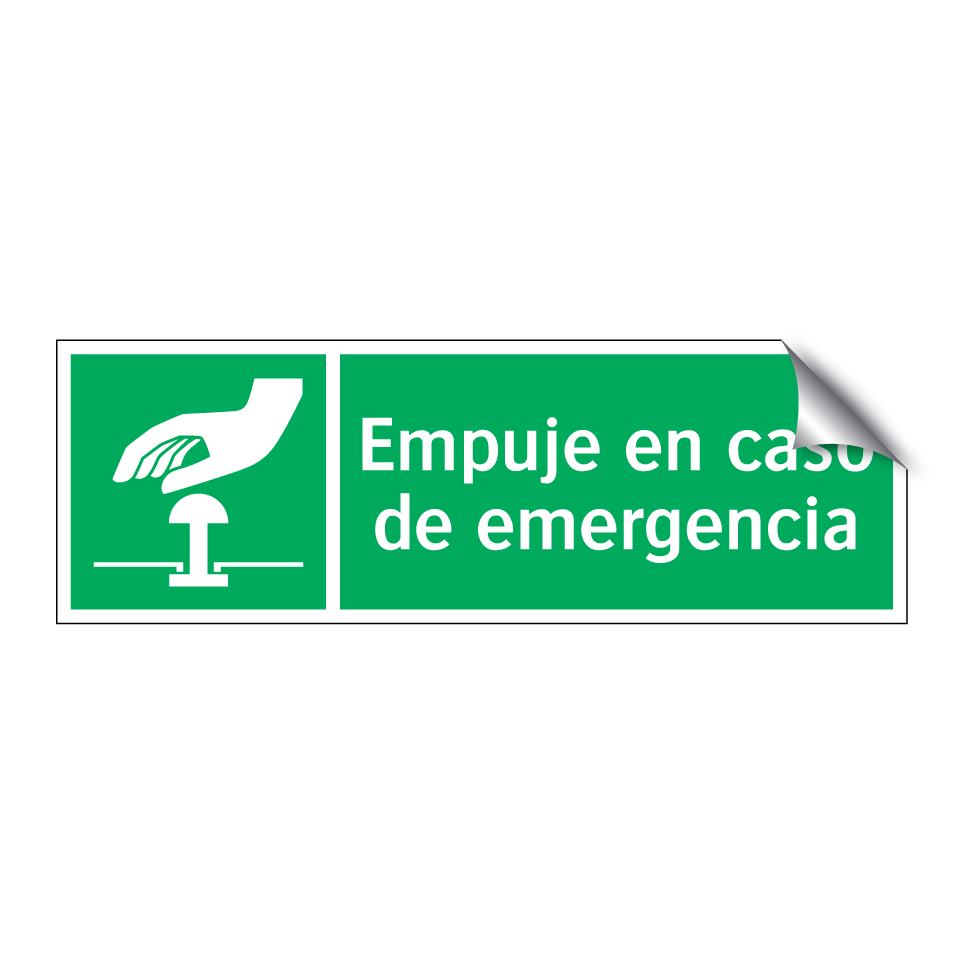 Empuje en caso de emergencia