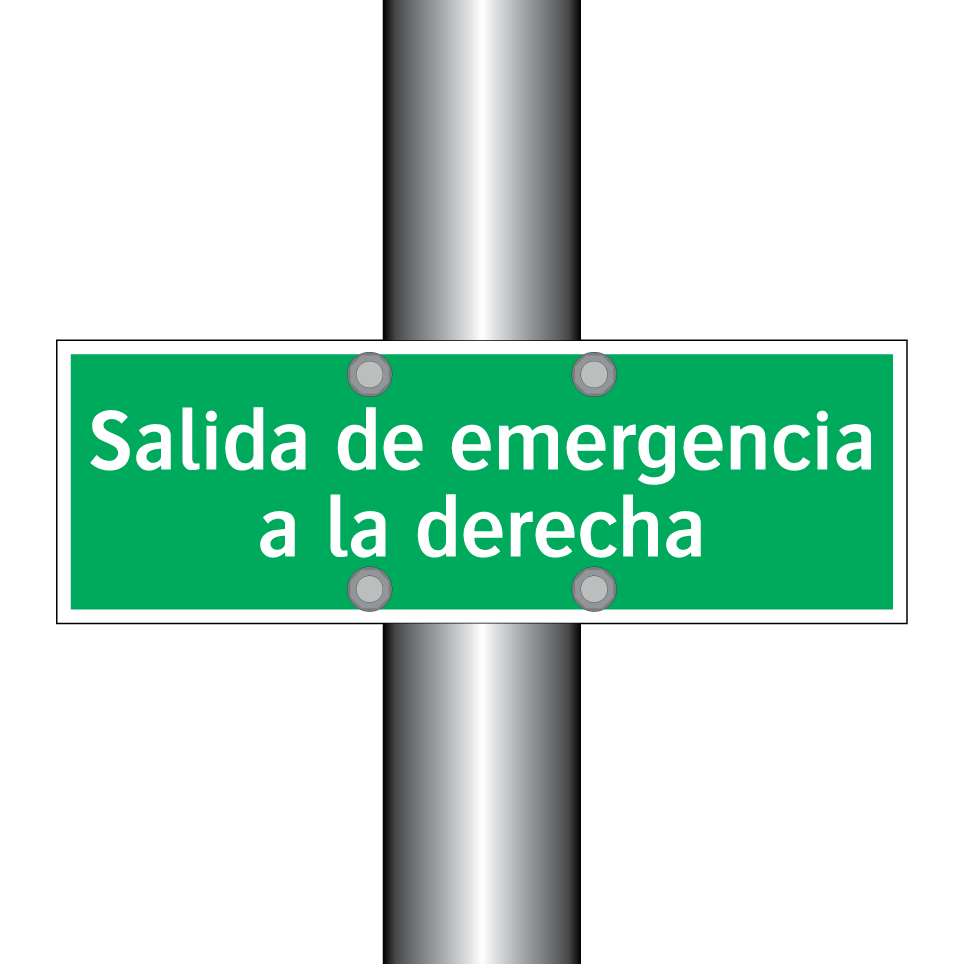 Salida de emergencia a la derecha