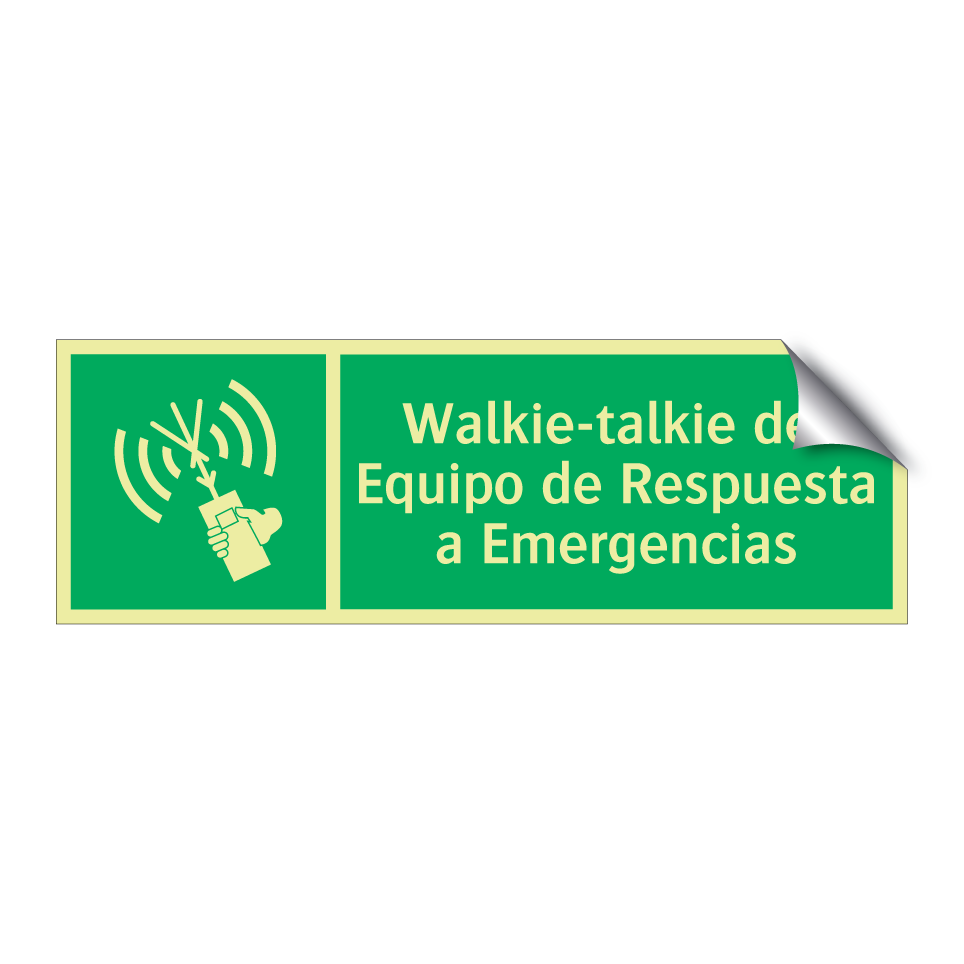 Walkie-talkie del Equipo de Respuesta a Emergencias