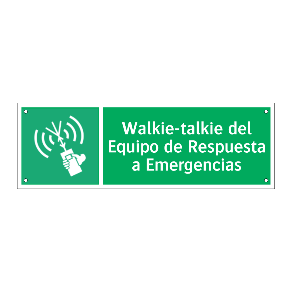 Walkie-talkie del Equipo de Respuesta a Emergencias