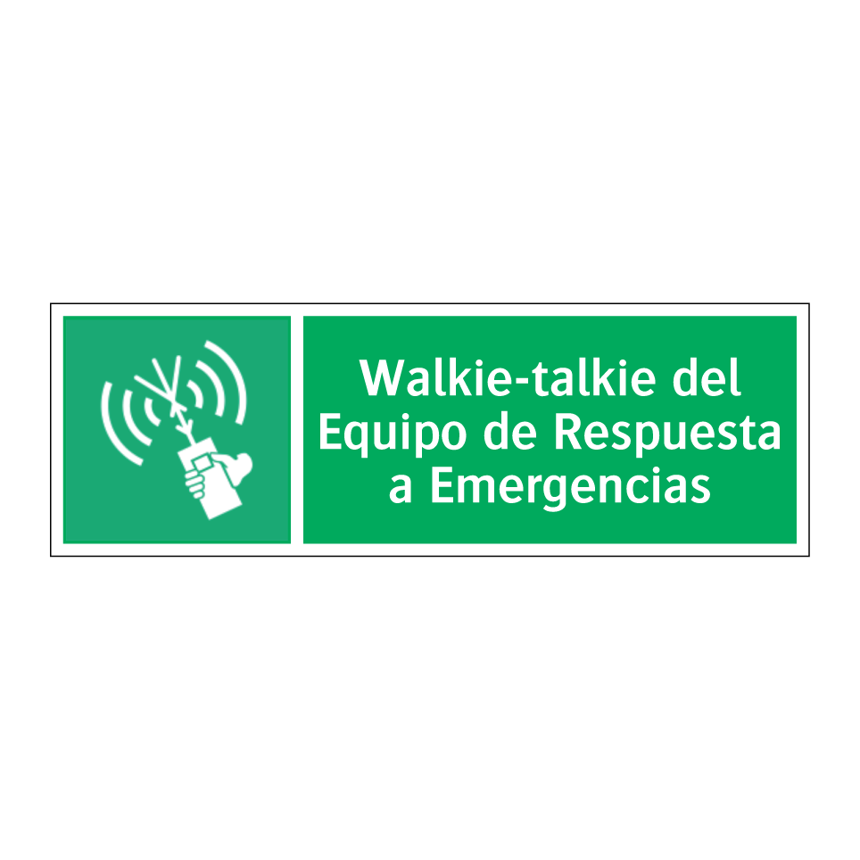 Walkie-talkie del Equipo de Respuesta a Emergencias