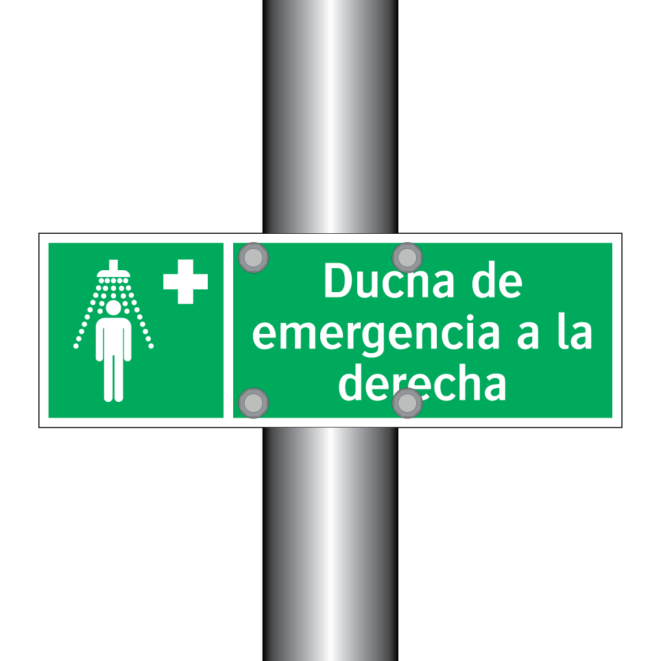 Ducha de emergencia a la derecha