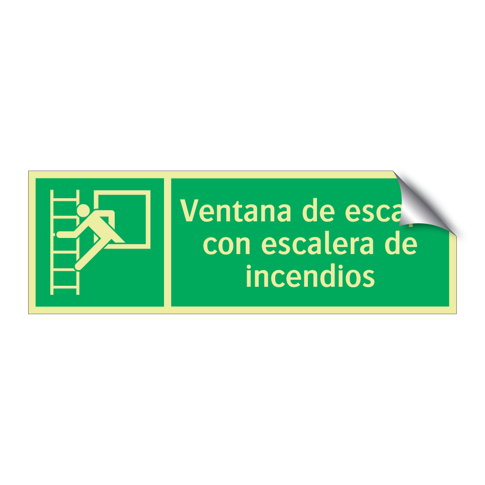 Ventana de escape con escalera de incendios