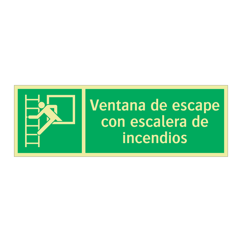 Ventana de escape con escalera de incendios