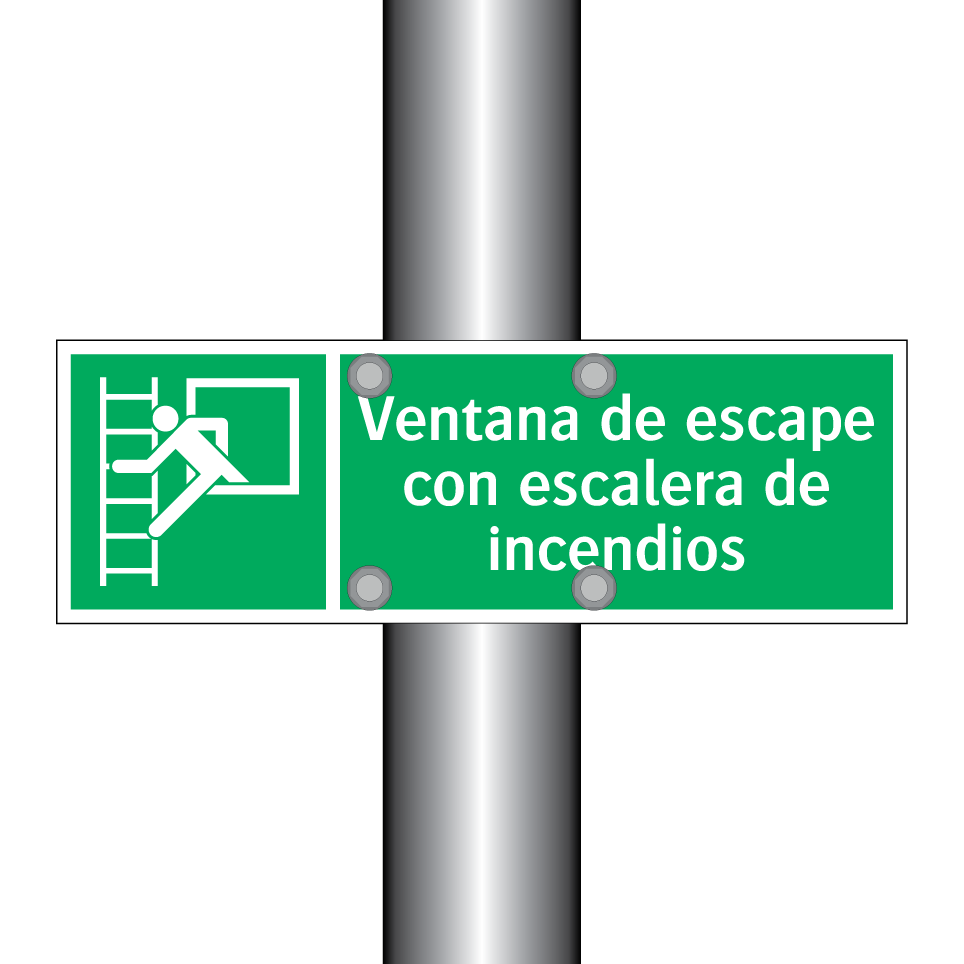 Ventana de escape con escalera de incendios