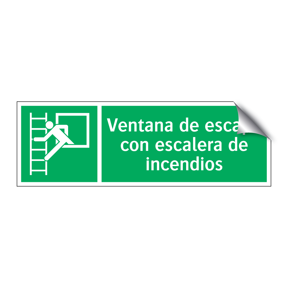 Ventana de escape con escalera de incendios