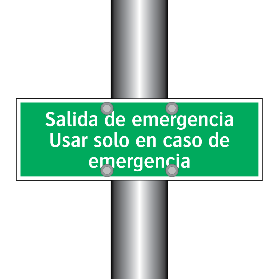 Salida de emergencia Usar solo en caso de emergencia