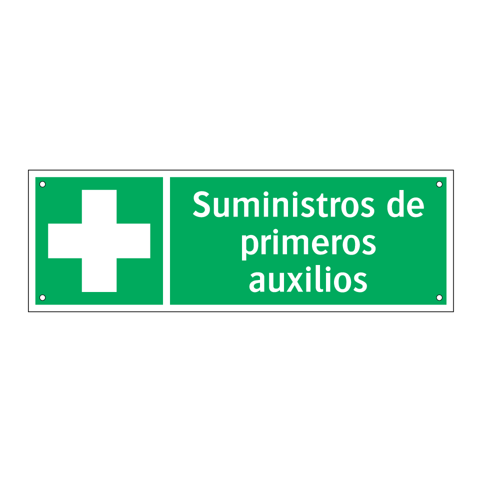Suministros de primeros auxilios