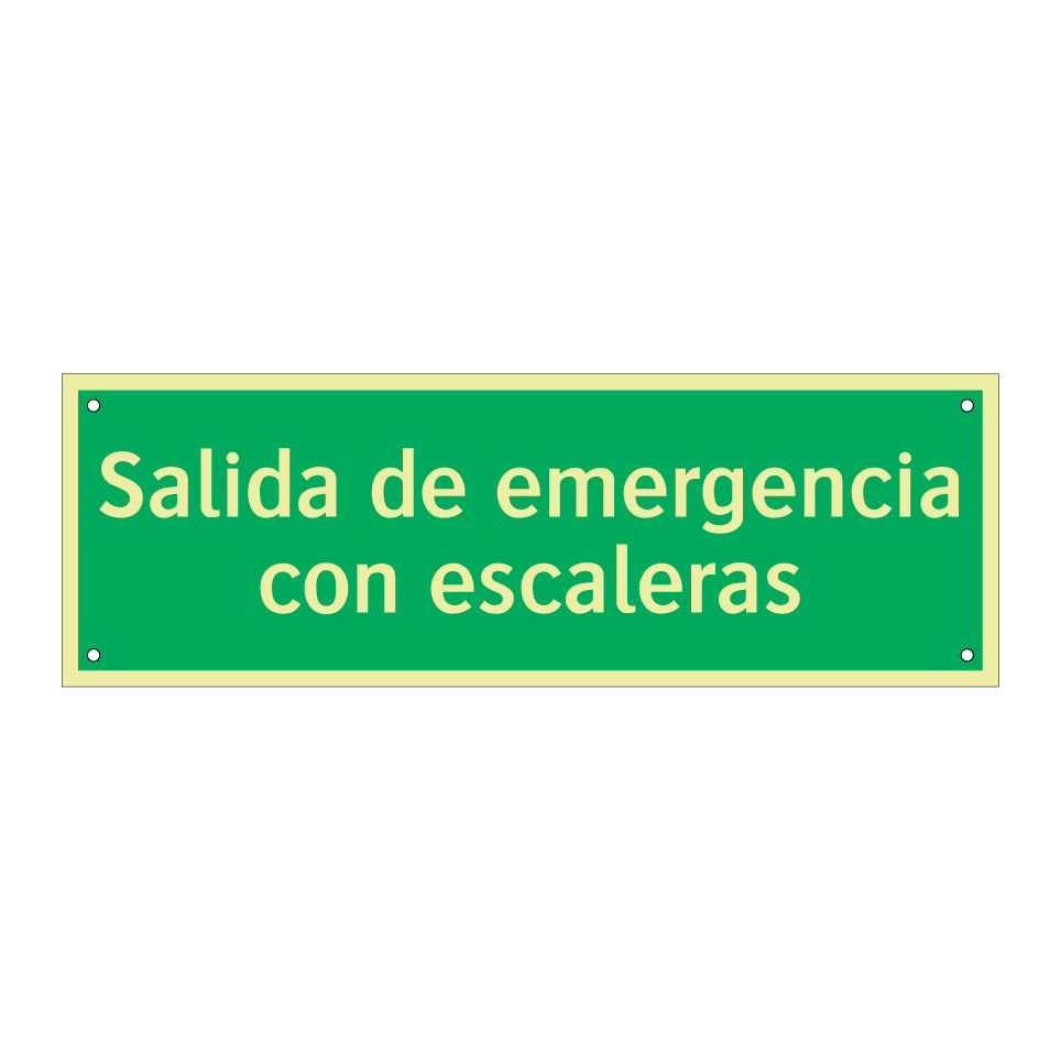 Salida de emergencia con escaleras