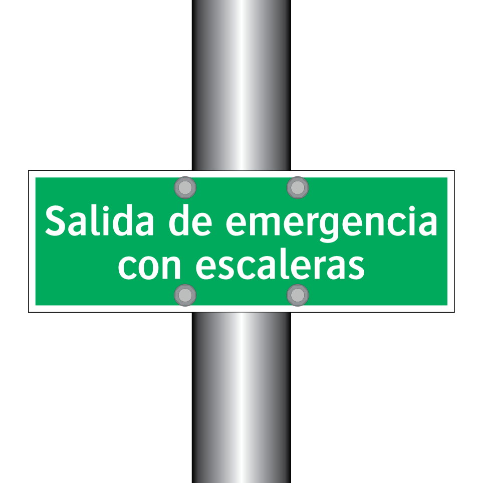 Salida de emergencia con escaleras
