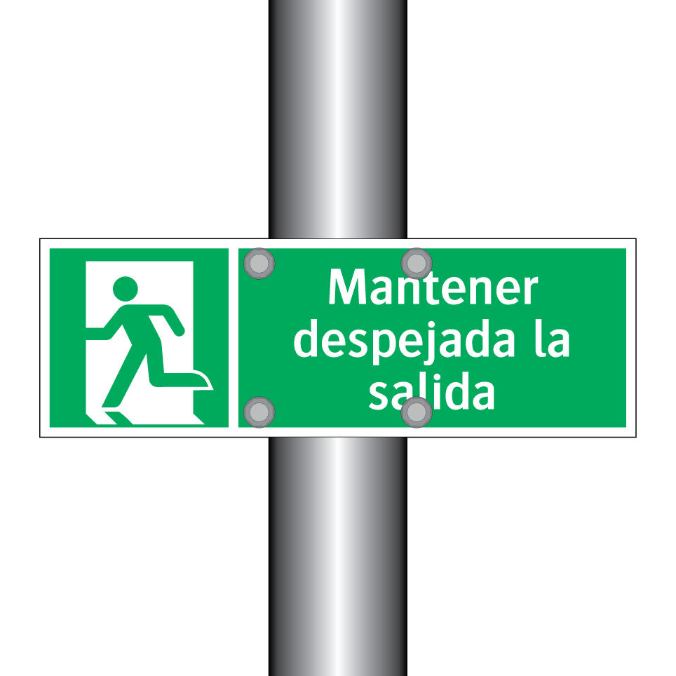 Mantener despejada la salida