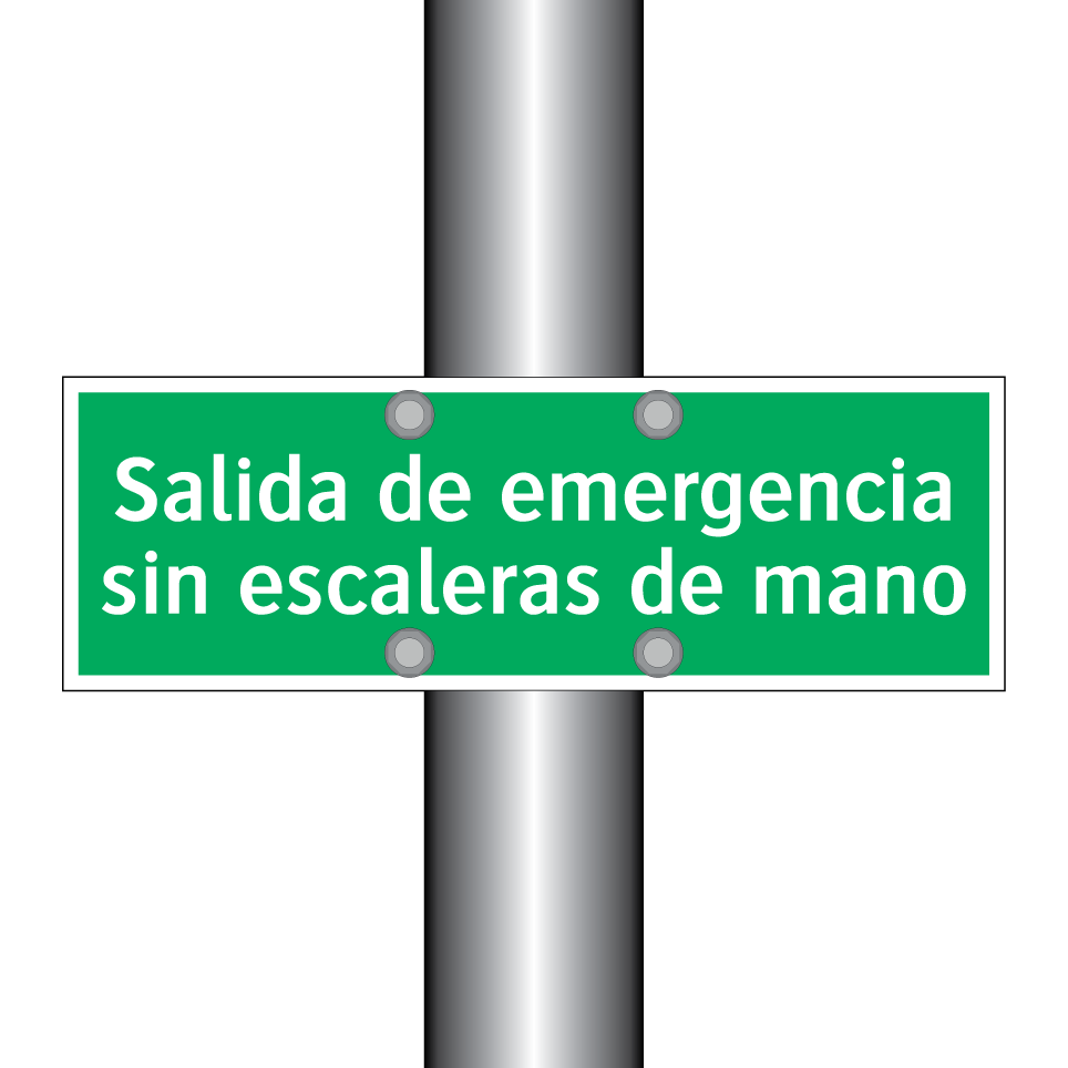 Salida de emergencia sin escaleras de mano