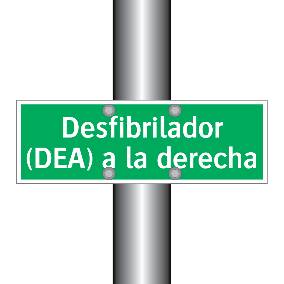 Desfibrilador (DEA) a la derecha