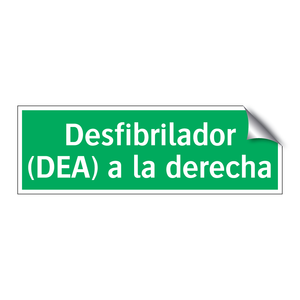 Desfibrilador (DEA) a la derecha