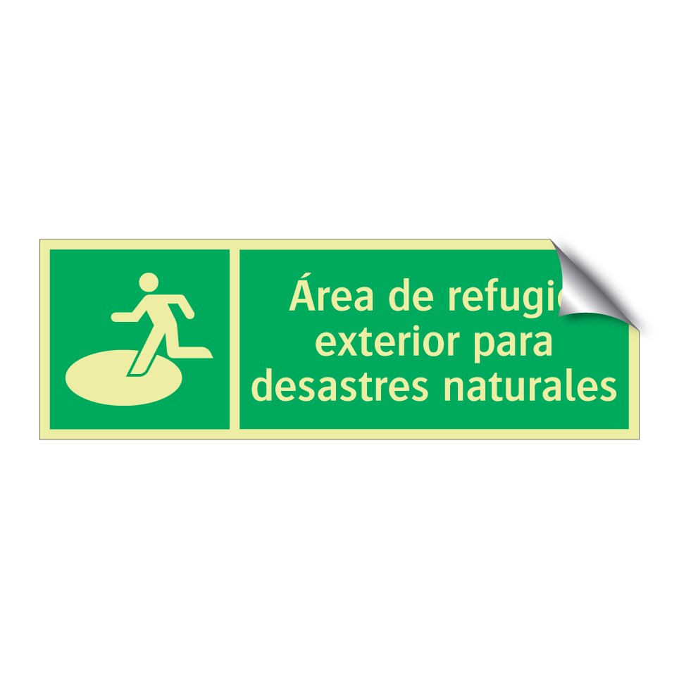 Área de refugio exterior para desastres naturales