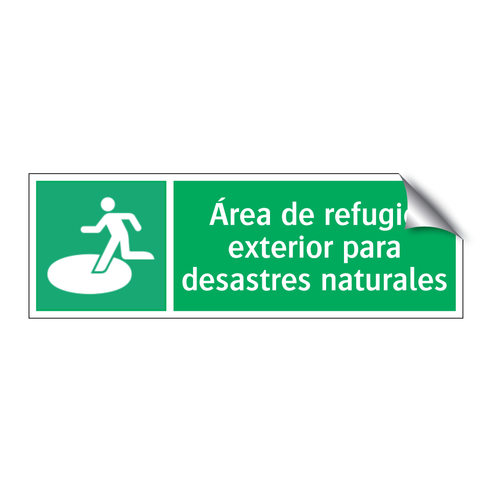 Área de refugio exterior para desastres naturales
