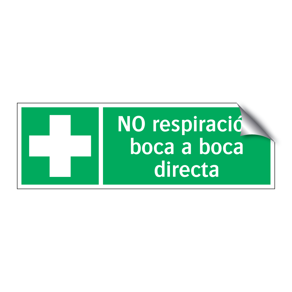 NO respiración boca a boca directa