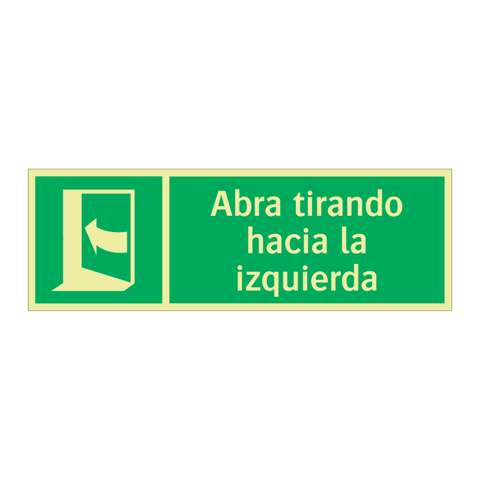 Abra tirando hacia la izquierda