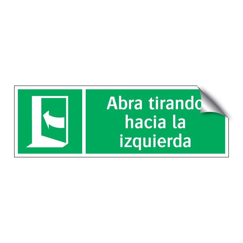 Abra tirando hacia la izquierda