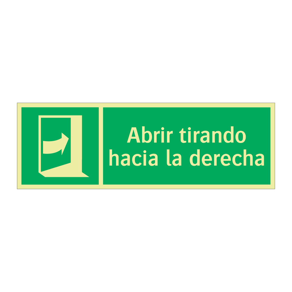 Abrir tirando hacia la derecha