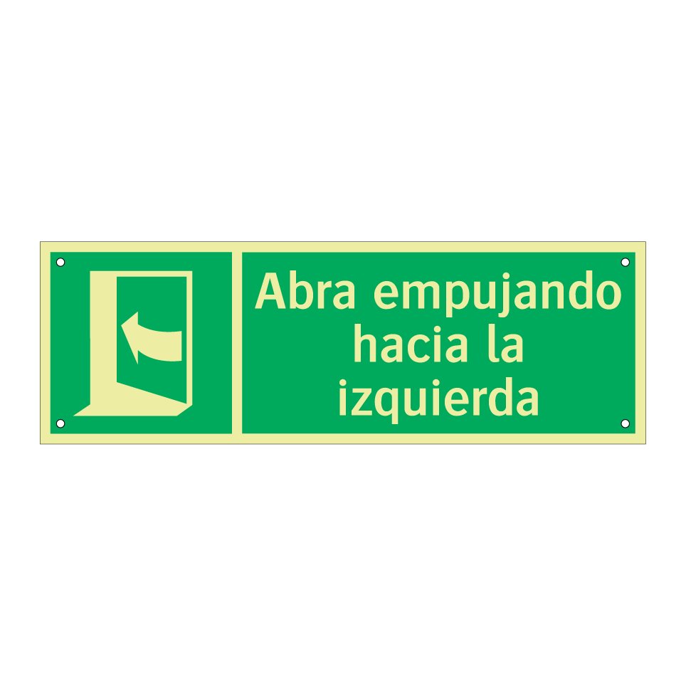 Abra empujando hacia la izquierda