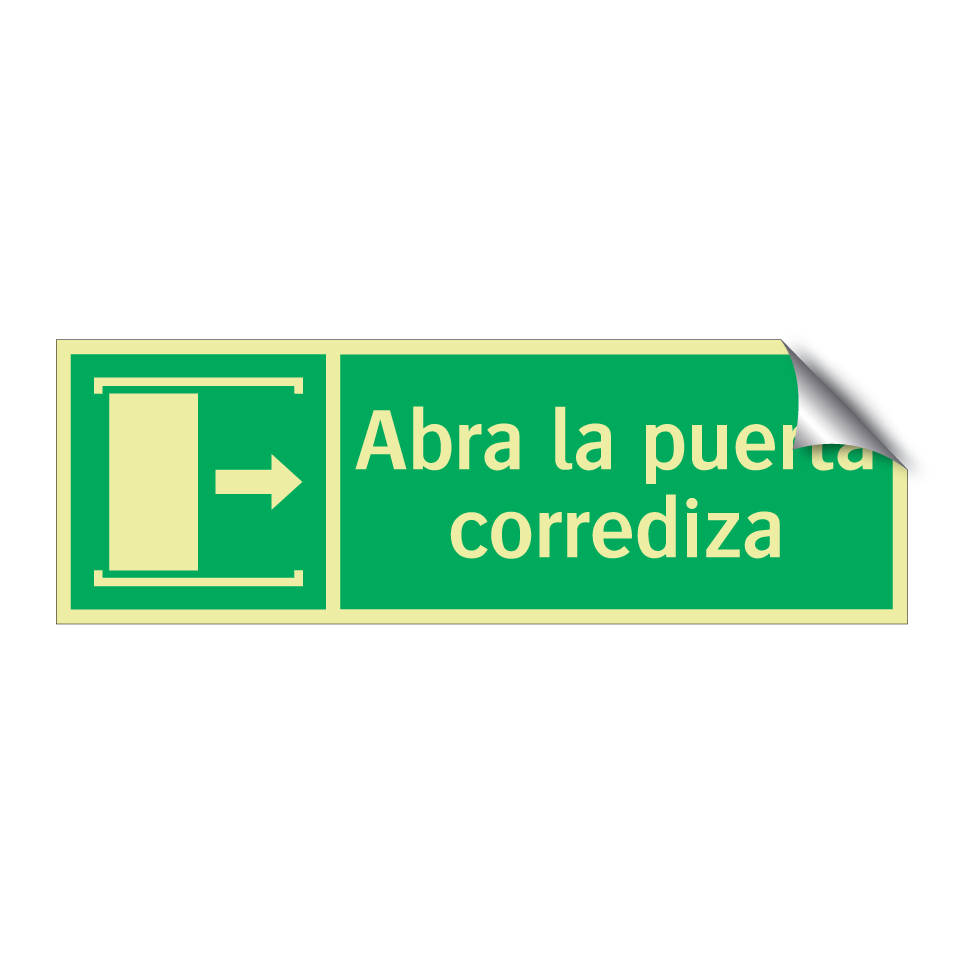 Abra la puerta corrediza