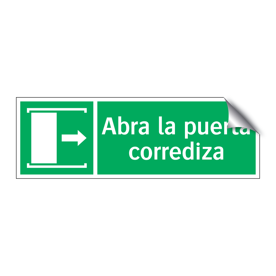 Abra la puerta corrediza