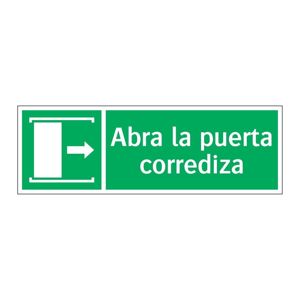 Abra la puerta corrediza