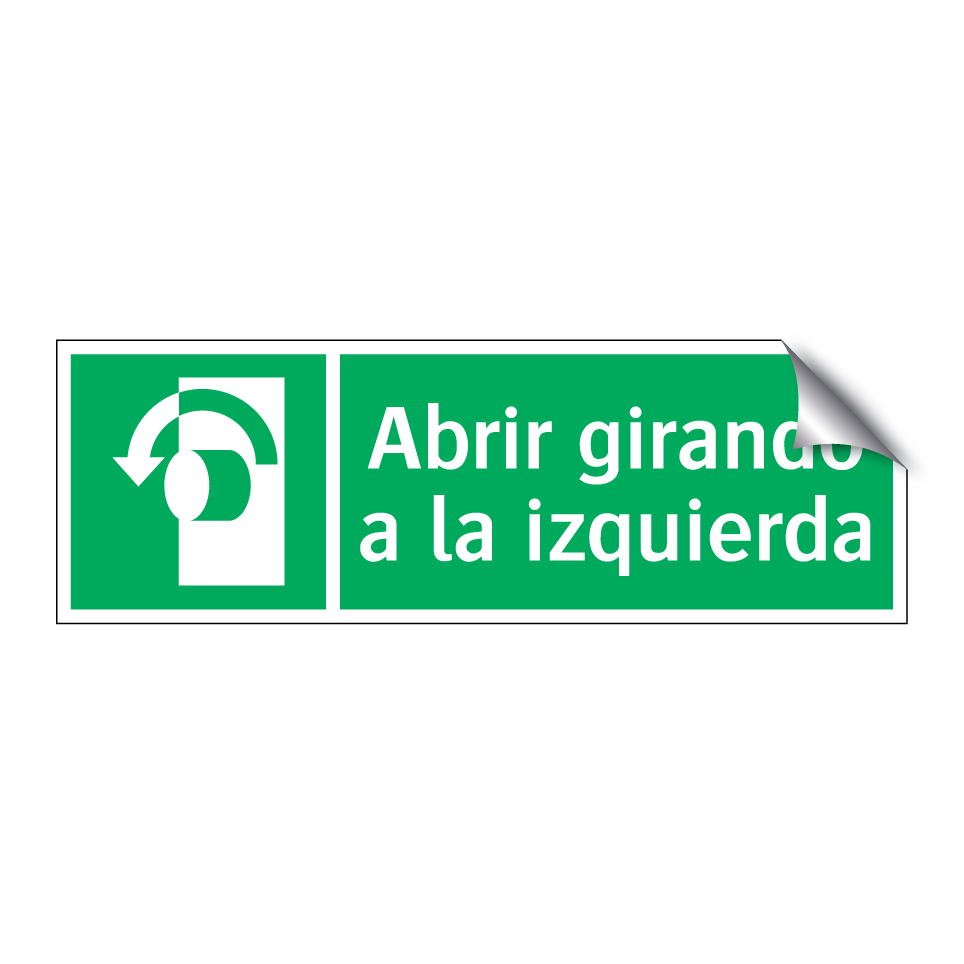 Abrir girando a la izquierda