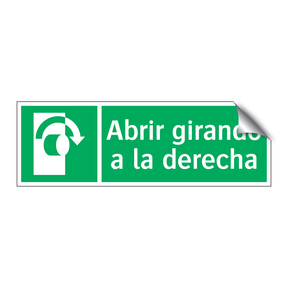 Abrir girando a la derecha