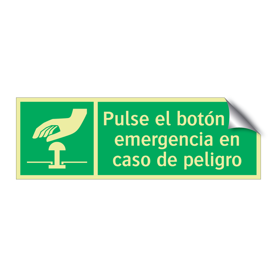 Pulse el botón de emergencia en caso de peligro
