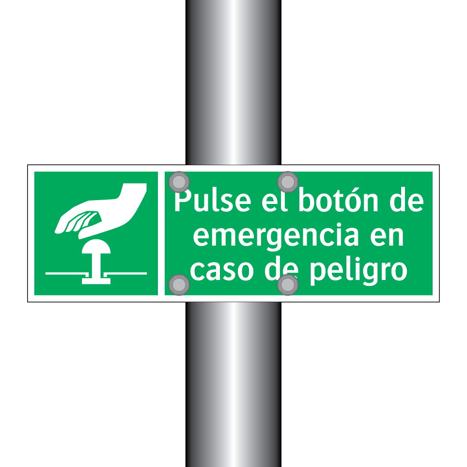 Pulse el botón de emergencia en caso de peligro