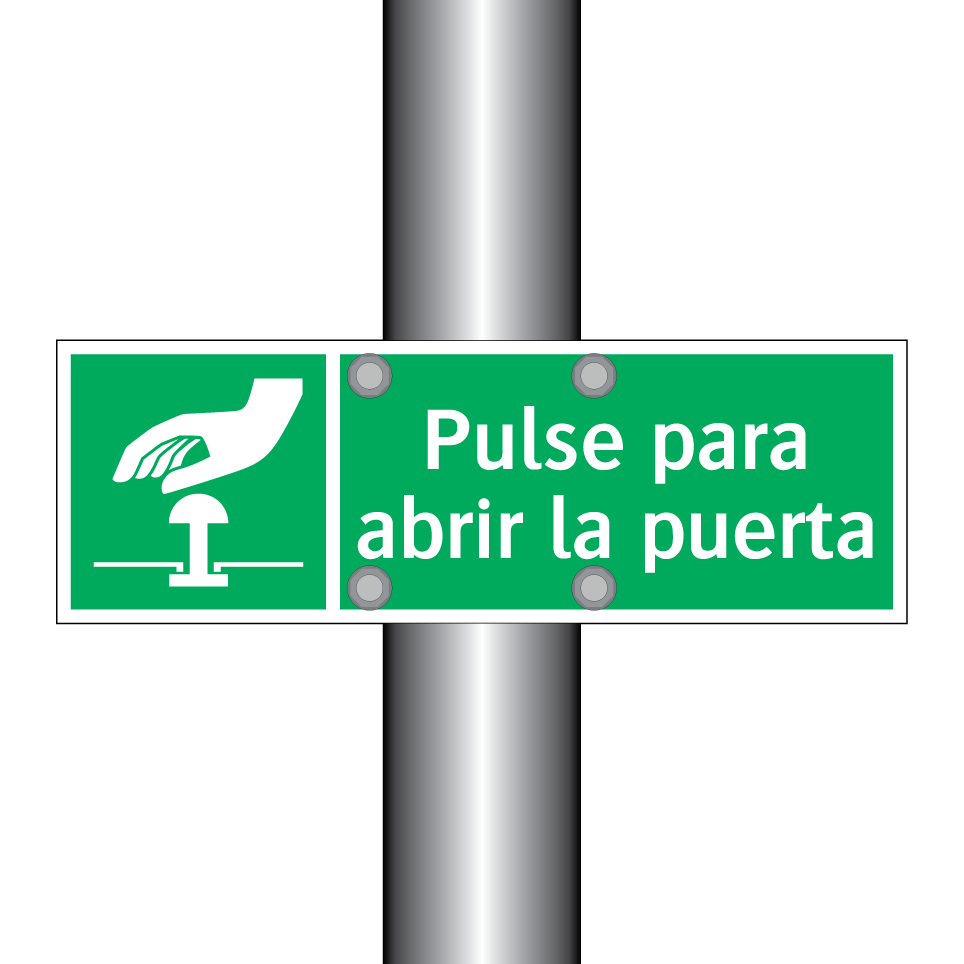 Pulse para abrir la puerta