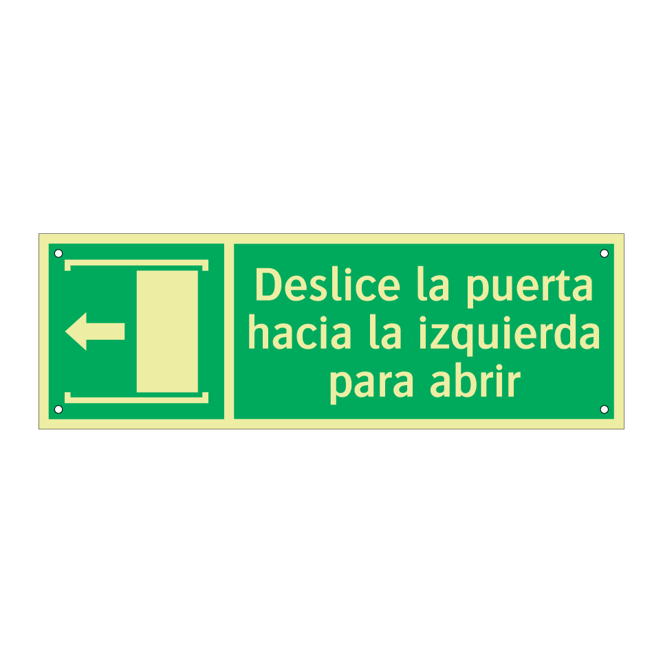 Deslice la puerta hacia la izquierda para abrir