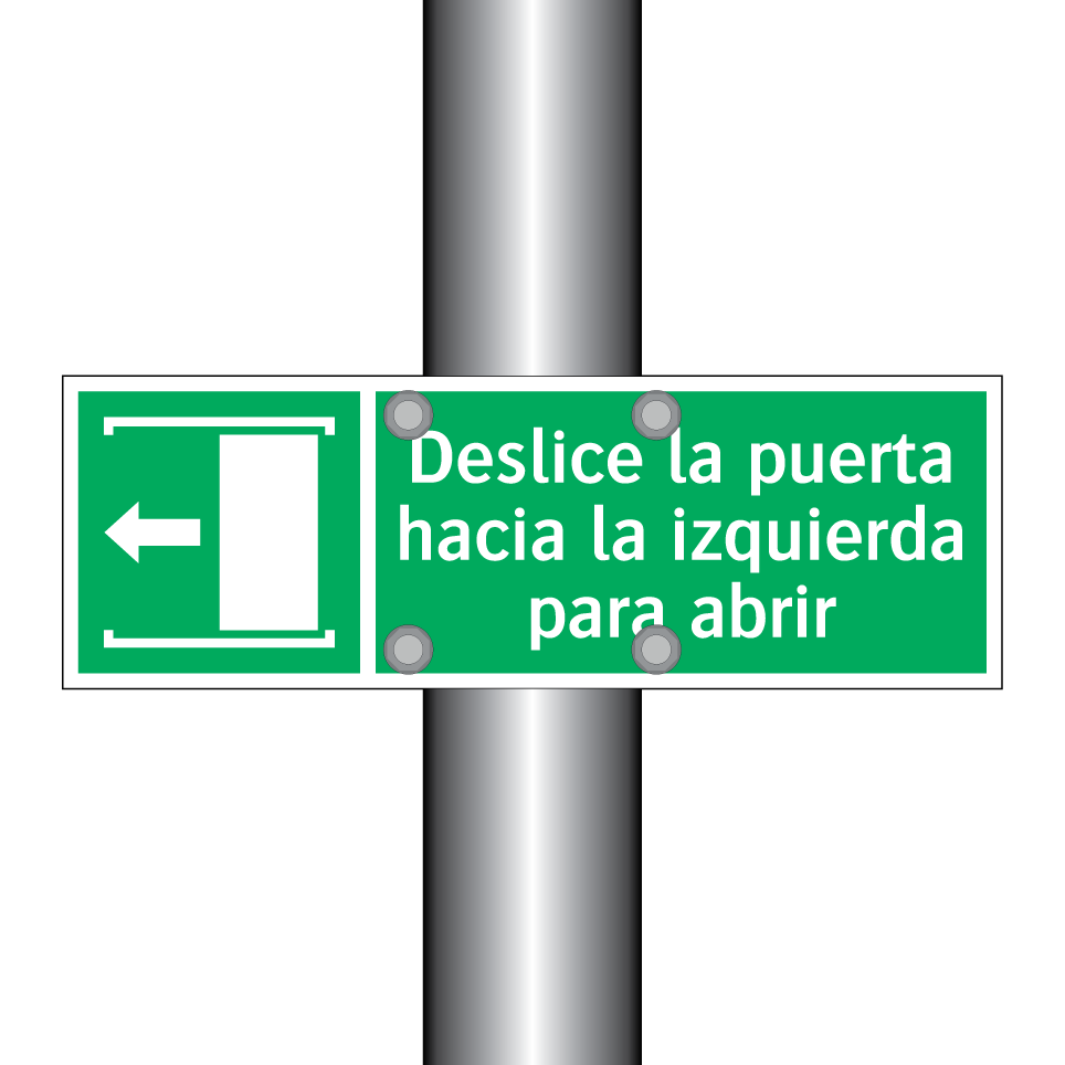 Deslice la puerta hacia la izquierda para abrir