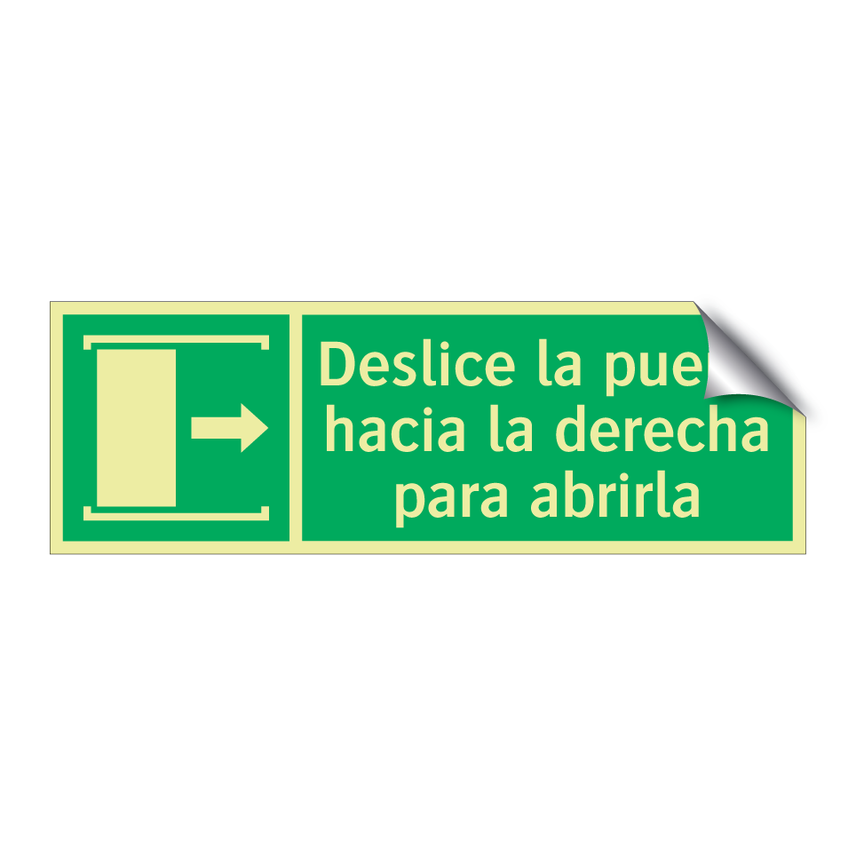 Deslice la puerta hacia la derecha para abrirla