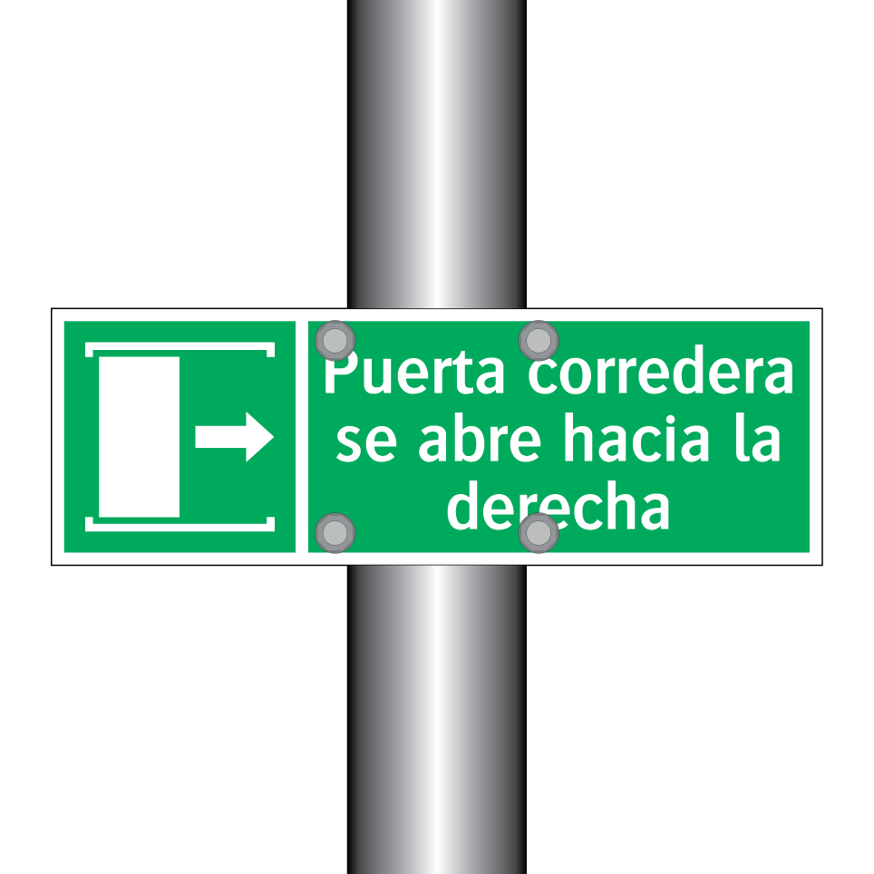 Puerta corredera se abre hacia la derecha