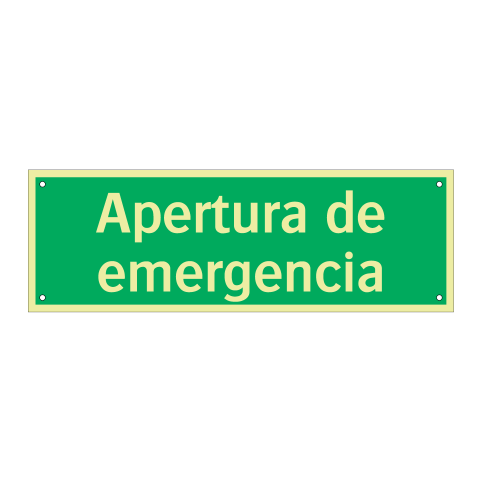 Apertura de emergencia