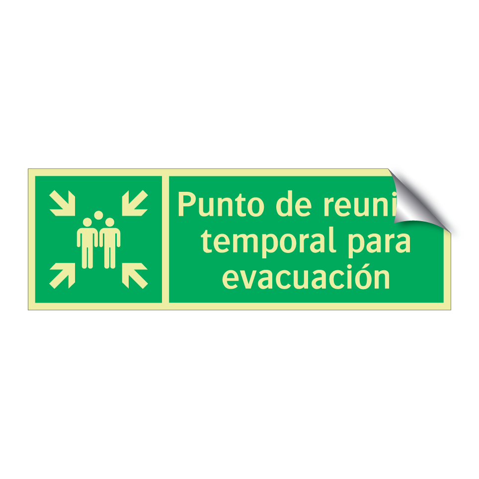 Punto de reunión temporal para evacuación