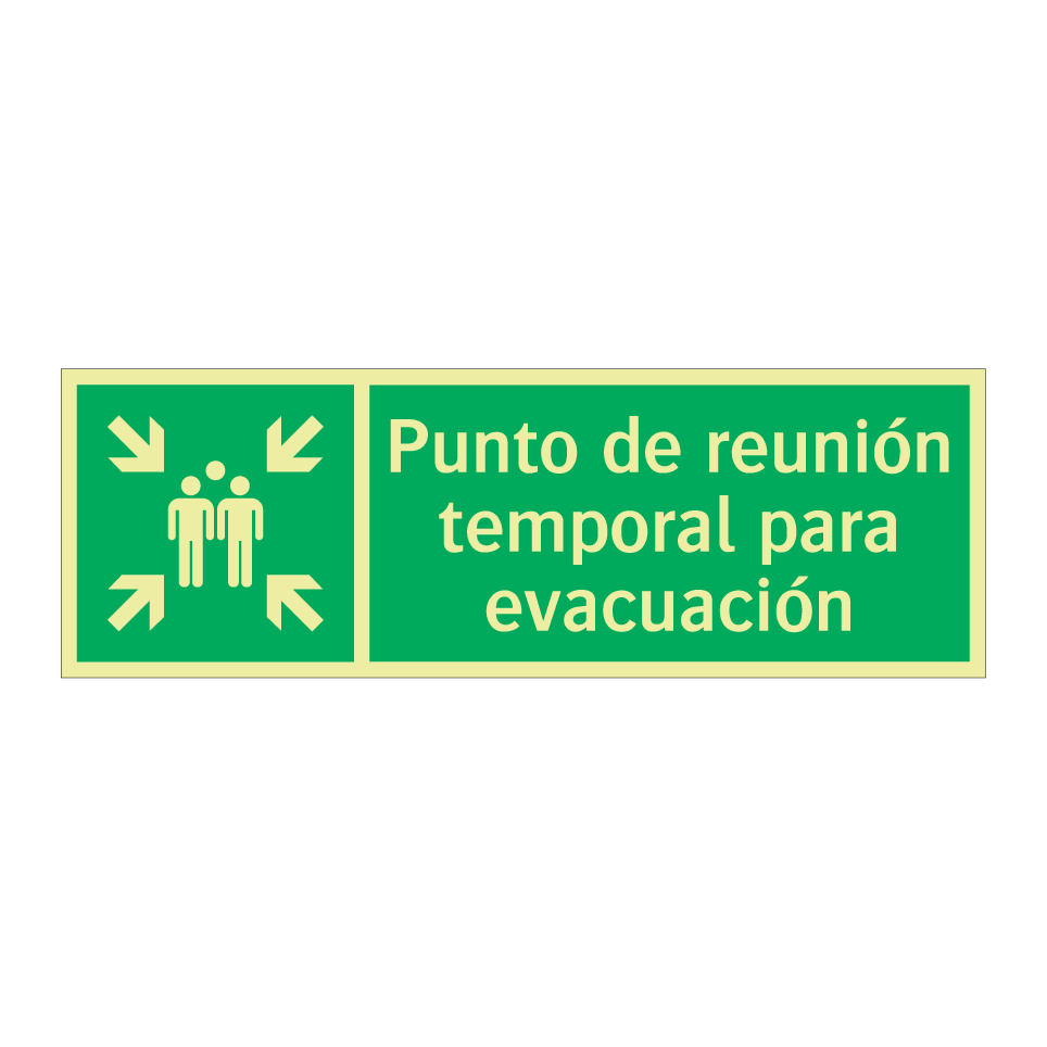 Punto de reunión temporal para evacuación