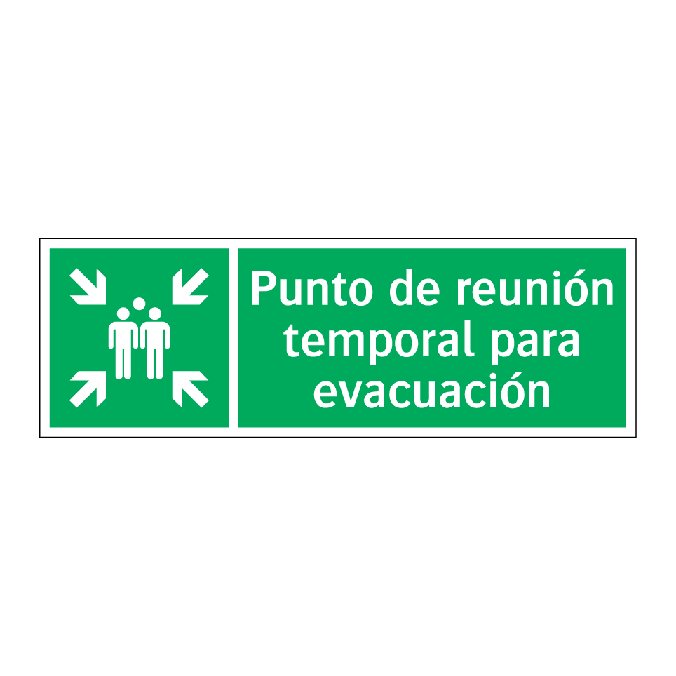 Punto de reunión temporal para evacuación