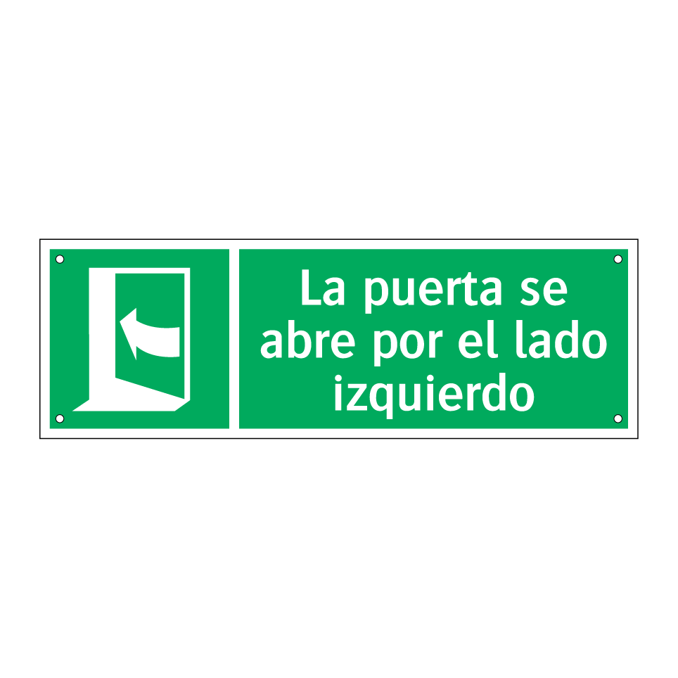 La puerta se abre por el lado izquierdo