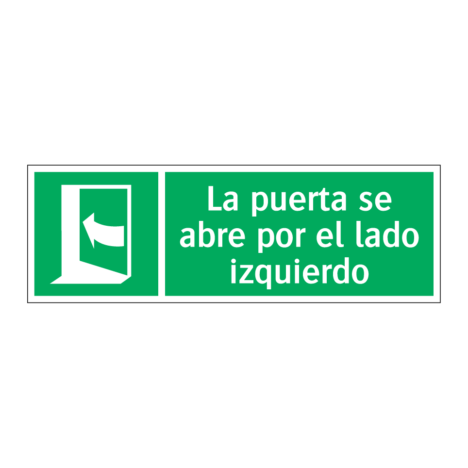 La puerta se abre por el lado izquierdo