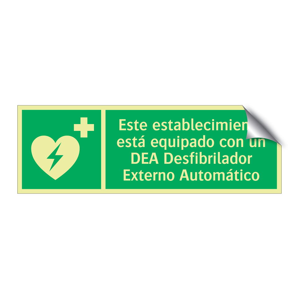 Este establecimiento está equipado con un DEA Desfibrilador Externo Automático