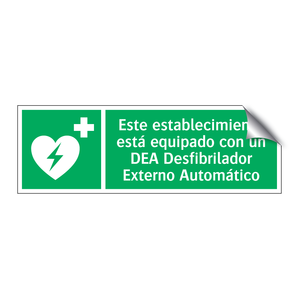 Este establecimiento está equipado con un DEA Desfibrilador Externo Automático