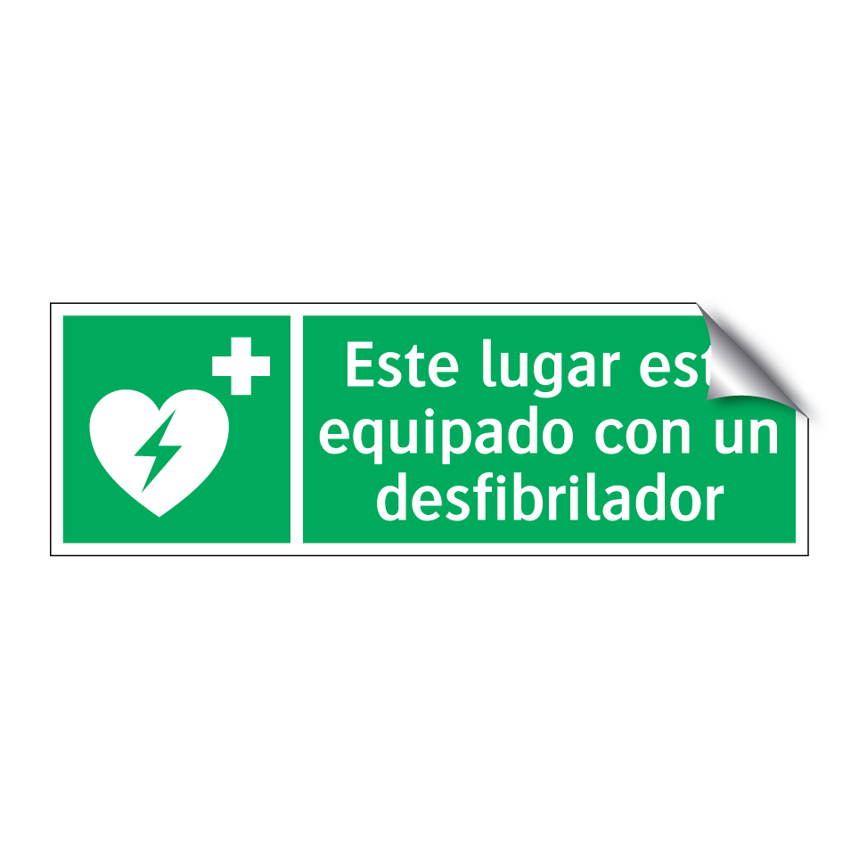 Este lugar está equipado con un desfibrilador