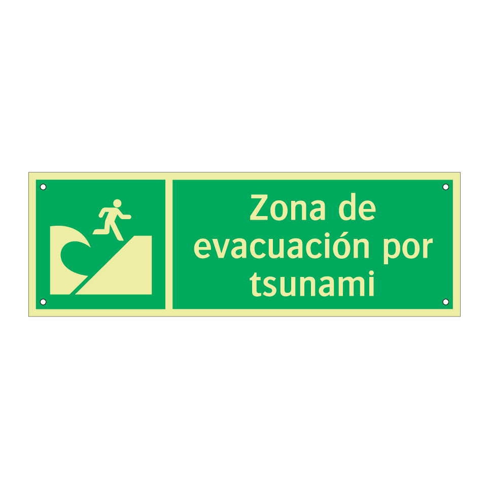 Zona de evacuación por tsunami